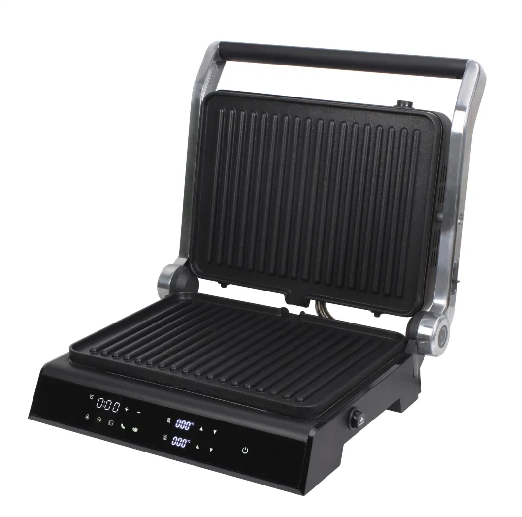 LCD 4 Slice Digital BBQ Panini Press Grill