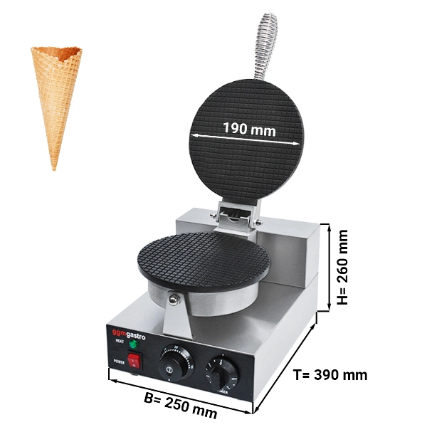 Electric Commercial Belgian Egg Waffle Maker Waffle Iron for Ice Cream Cones